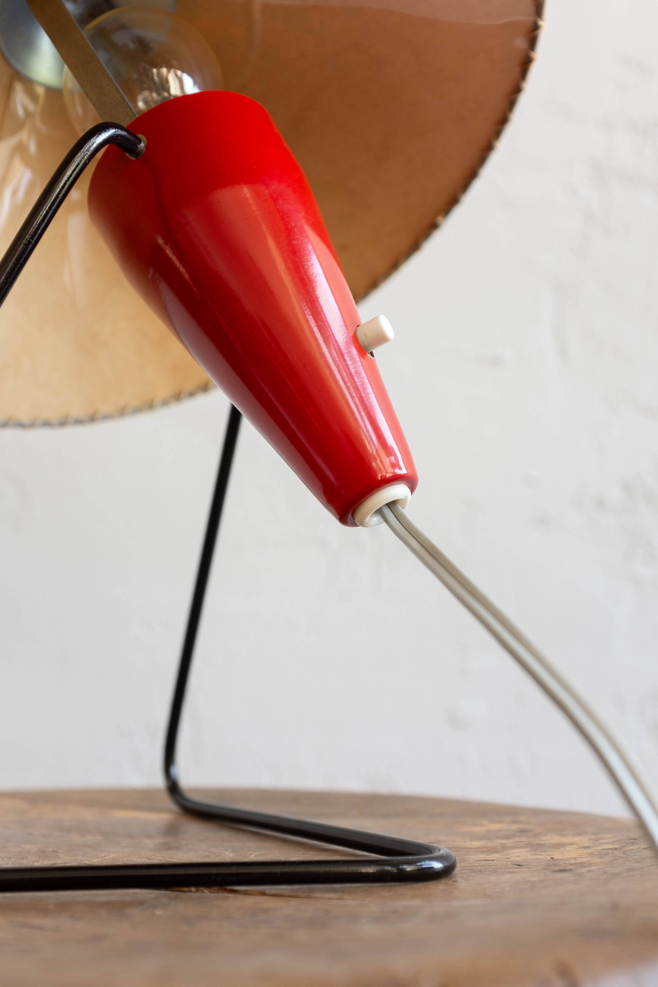 Mid Century Czech Table Lamp by Helena Frantova for Okolo, 1950s