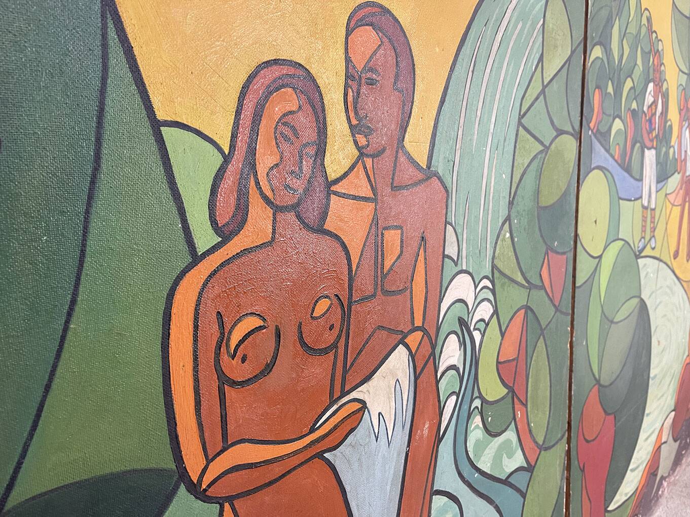 1950s diptych in the post-nabis style