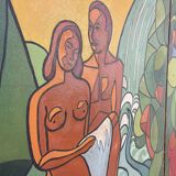 1950s diptych in the post-nabis style