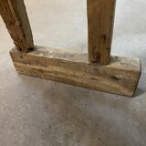 Campaign bench with backrest