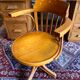 Office armchair called "American" vintage swivel Thonet in light beech - 50s