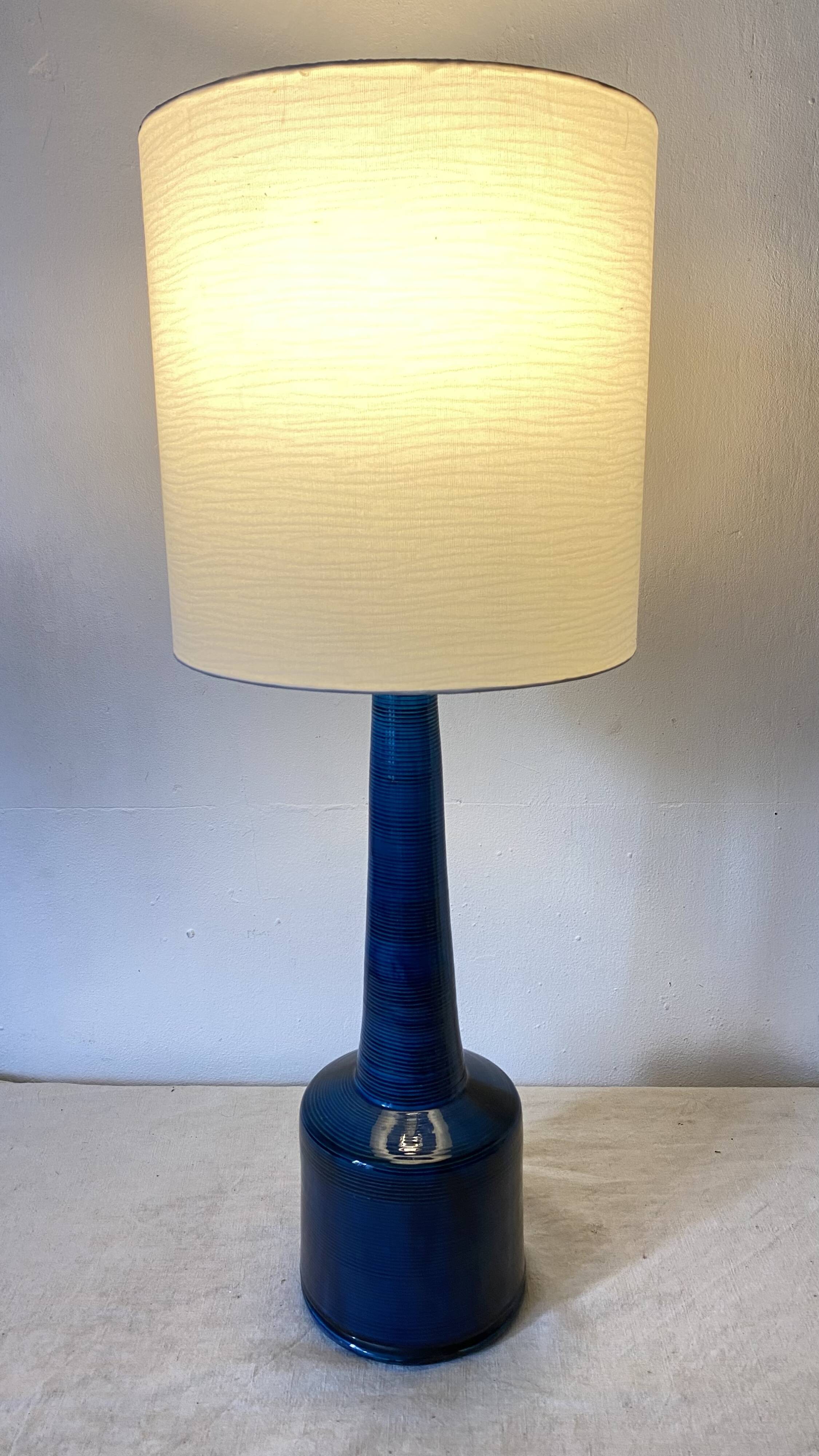 Vintage Scandinavian ceramic lamp, 70s