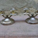 Pair of small table candle holders