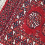 Tapis vintage fait main Afghan Ersari 62cm x 88cm (1970s) en laine