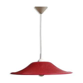 Red perforated hanging