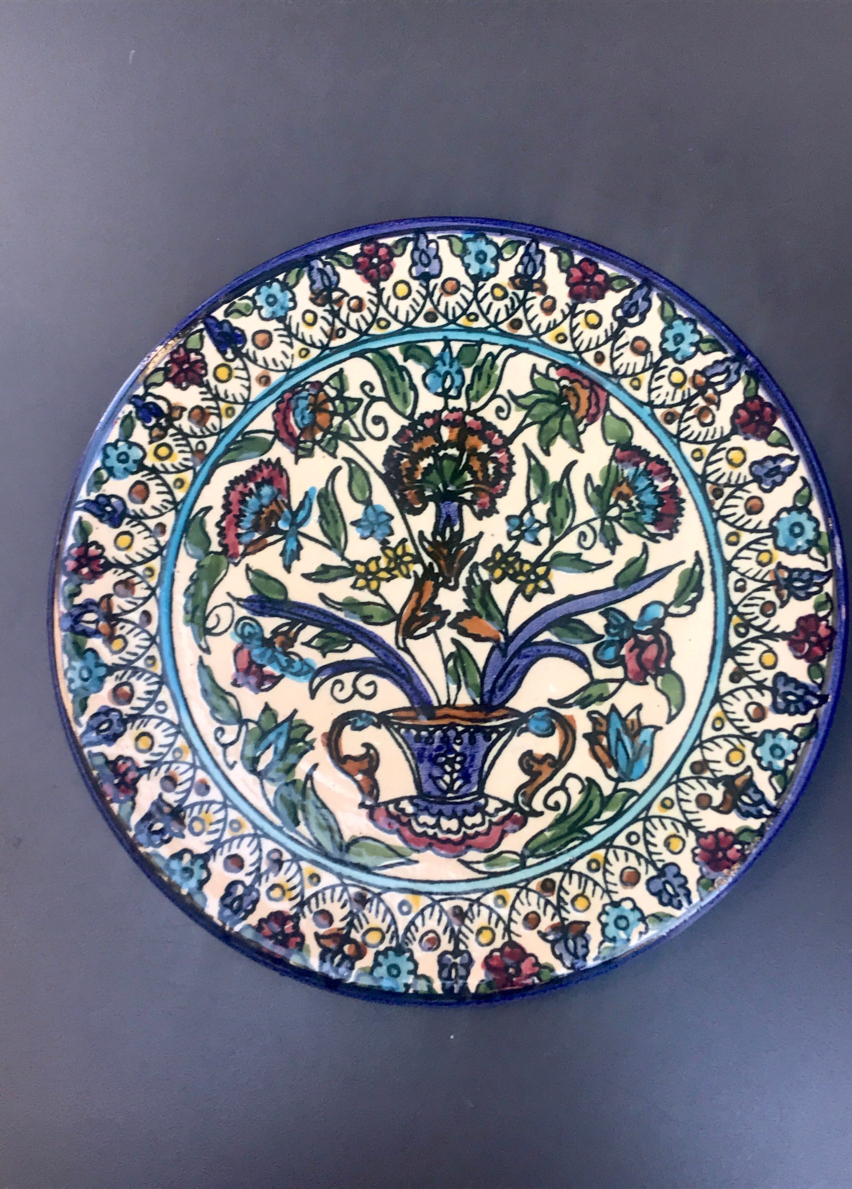 Armenia blueberry ceramic plate