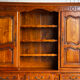 Buffet, rustic sideboard in solid cherry wood, 20th century