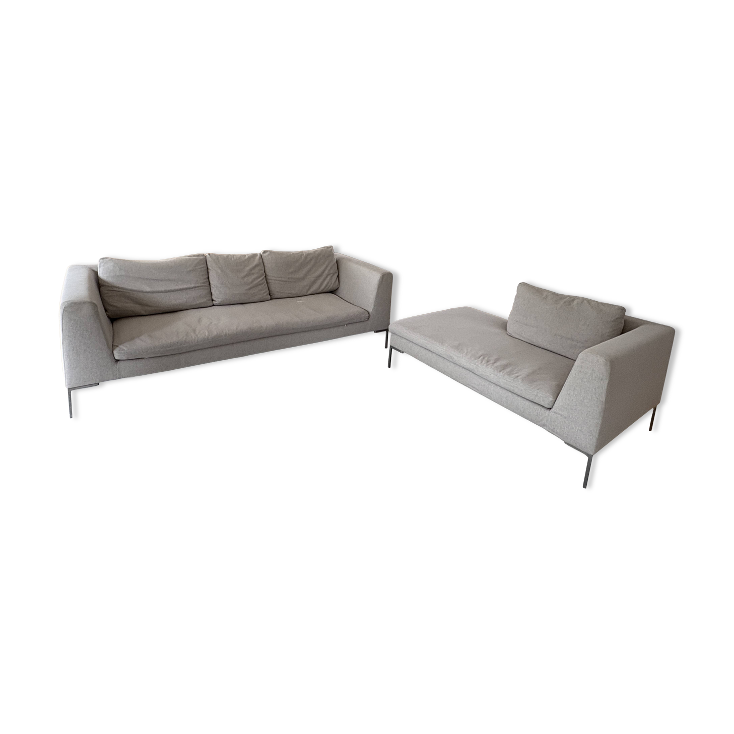 Set of 2 B&B Italia sofas model "Charles"