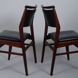 Set of 6 dining chairs in rosewood 1960s