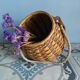 Wicker/rattan basket with handles