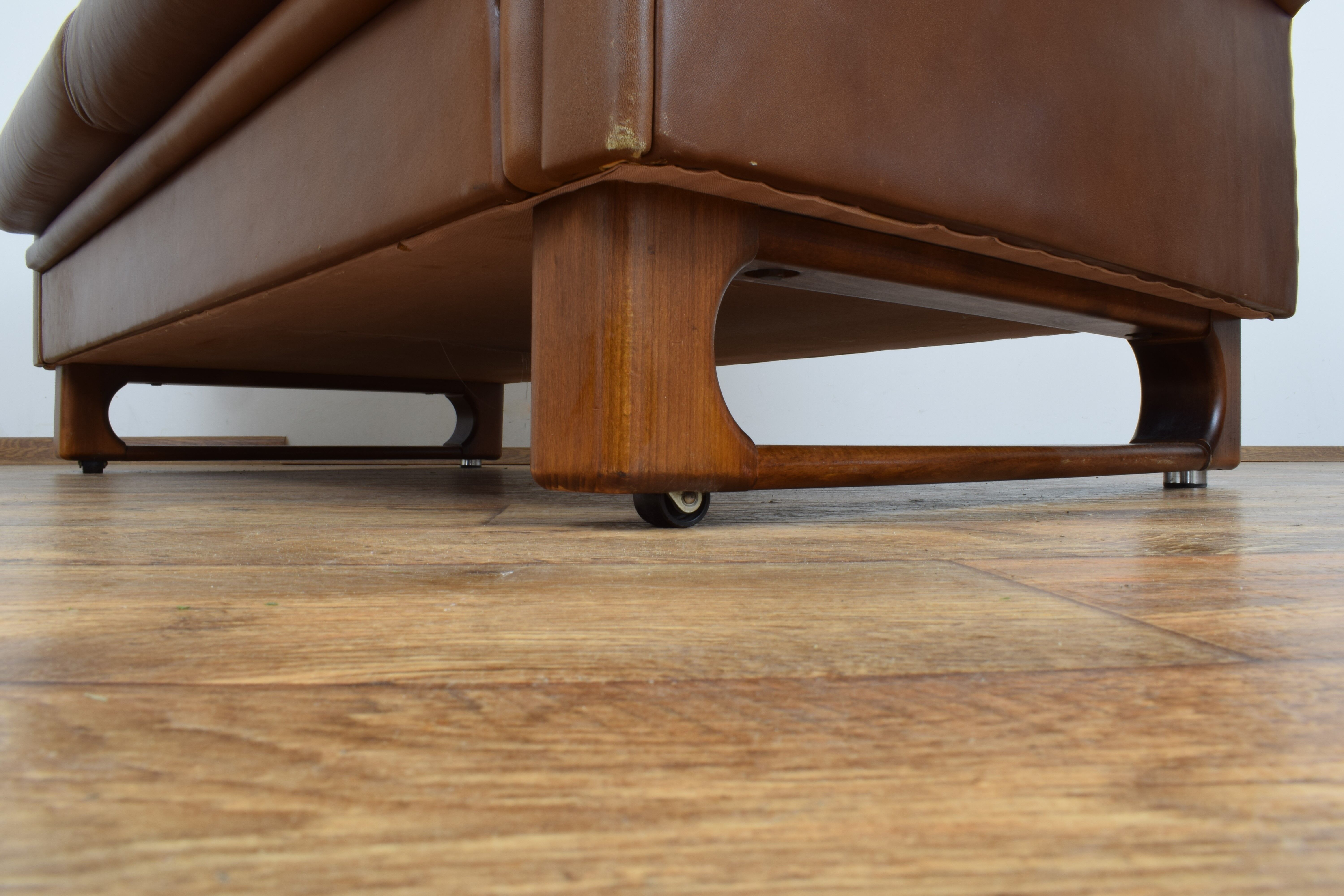 Mid-Century Danish Leather Sofa, 1960s