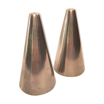 Salière poivrière conique Made in Denmark design années 70