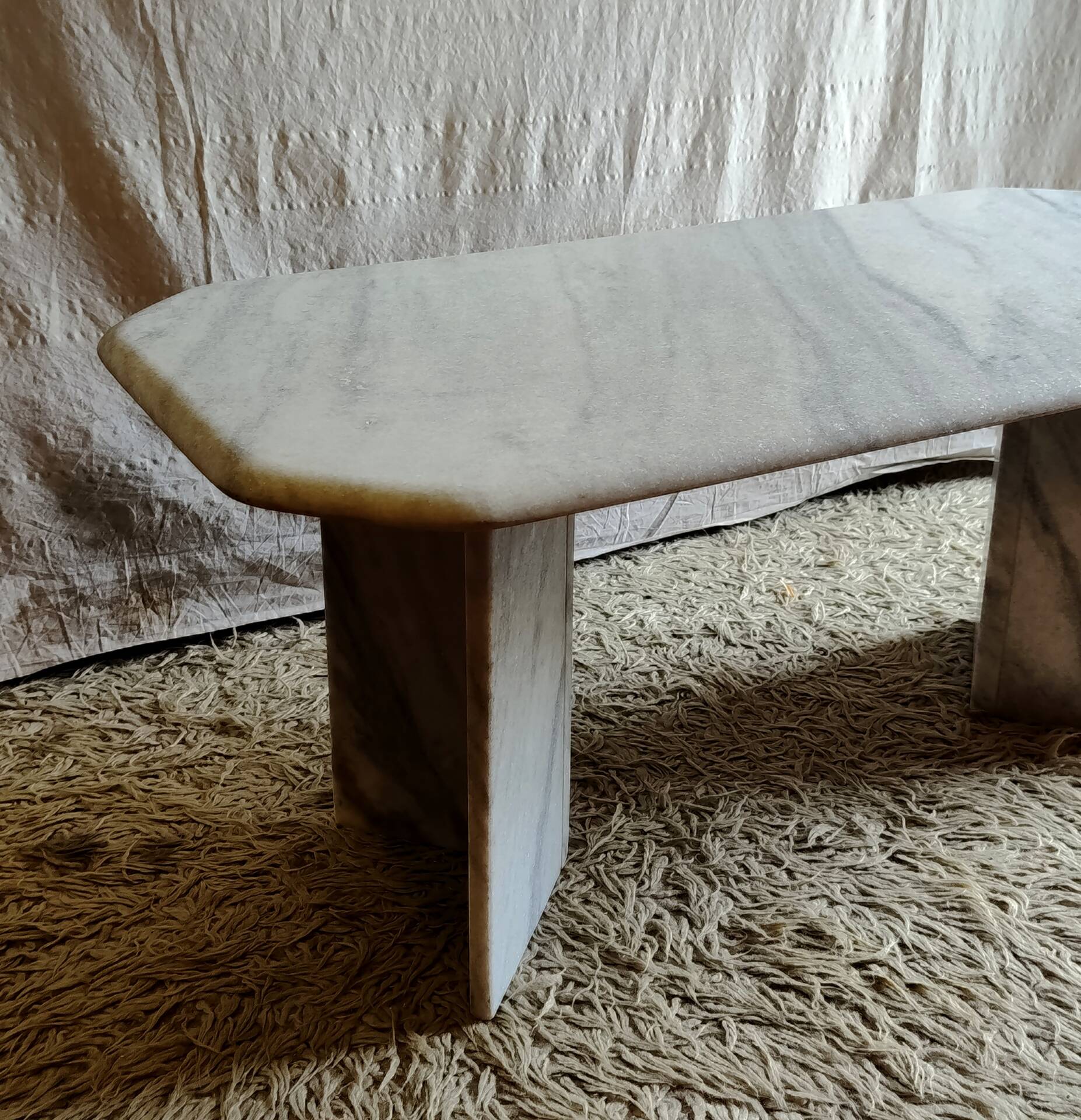 Table basse en marbre, 70's