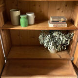 Oak display cabinet