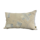 Coussin artisanal en toile ancienne style Kilim