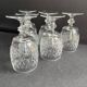 6 engraved crystal glasses