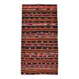 5x9 Wine Red Vintage Kilim Area Rug, 143x275Cm