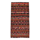 5x9 Wine Red Vintage Kilim Area Rug, 143x275Cm