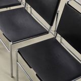 Eileen Gray Set of 4 Roque Brune Dining Chairs for Classicon 1927/1990s