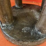 Old African wooden stool