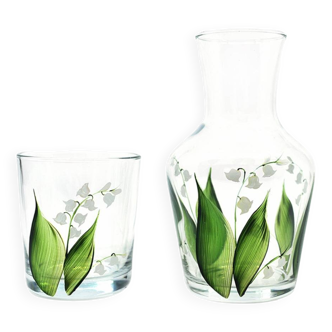Lily of the Valley Carafe and Tumbler