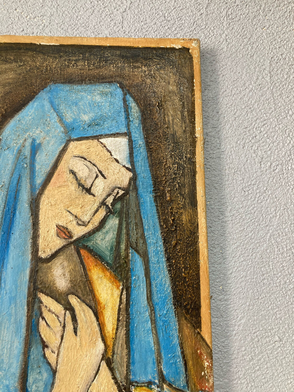 Oil on canvas of the Blessed Virgin