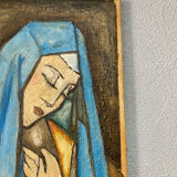 Oil on canvas of the Blessed Virgin