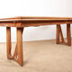 Large extendable dining table, 320 cm, in oak, Guillerme and Chambron.