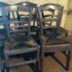 Set of 7 mustache bistro chairs
