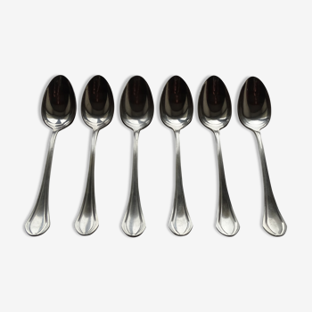6 dessert spoons silver metal model Printania - 14 cm, Christofle