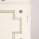 Old white secretary desk with bedside table