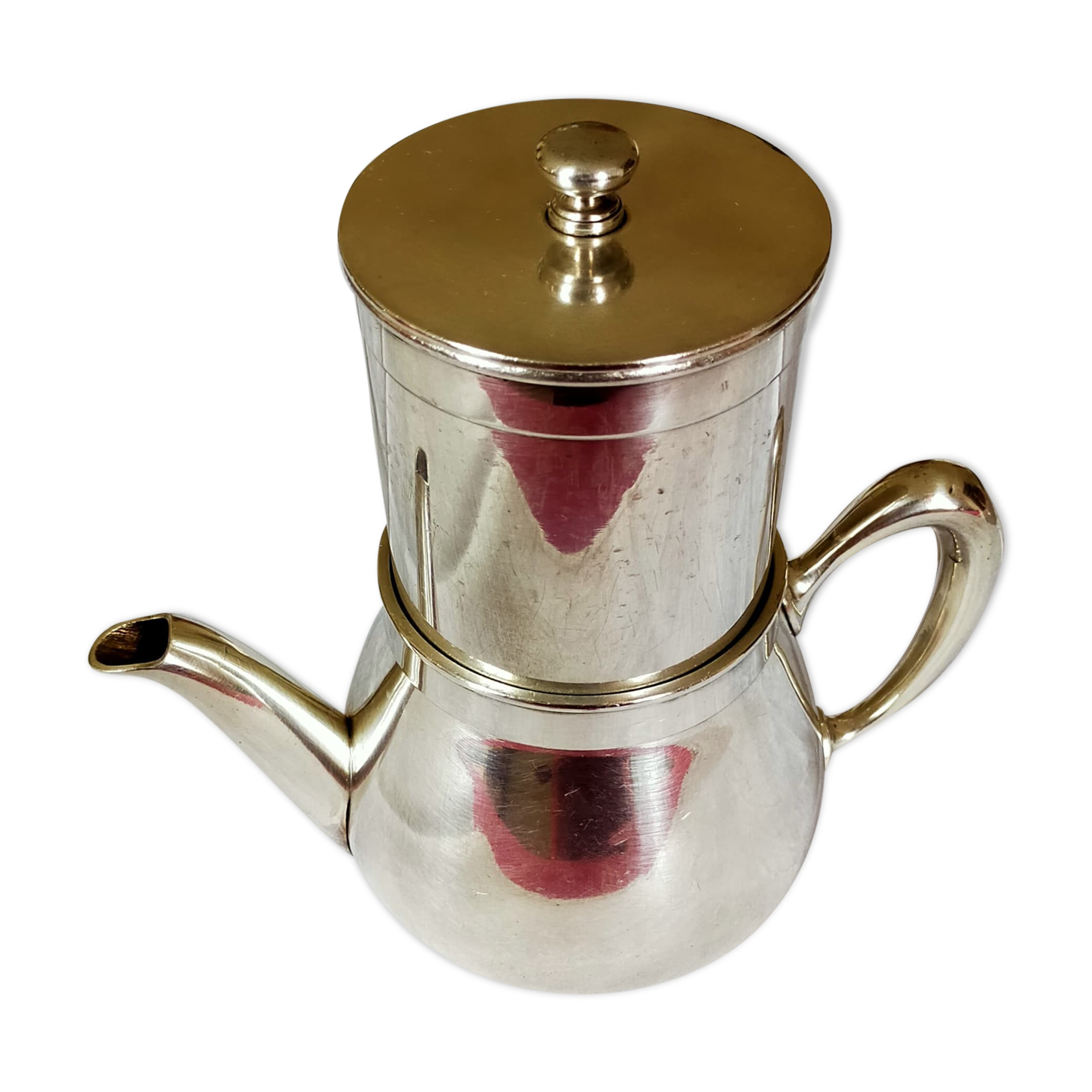Christofle silver metal coffee maker