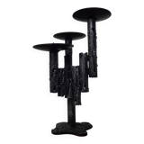 Brutalist Iron Candleholder, 1960s