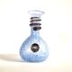 Coloured vase in blue and white glass paste – Murano bottle Italy