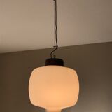 Suspension opaline and teak 60s