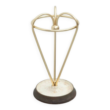 Brass & cast iron umbrella stand, 1950s
