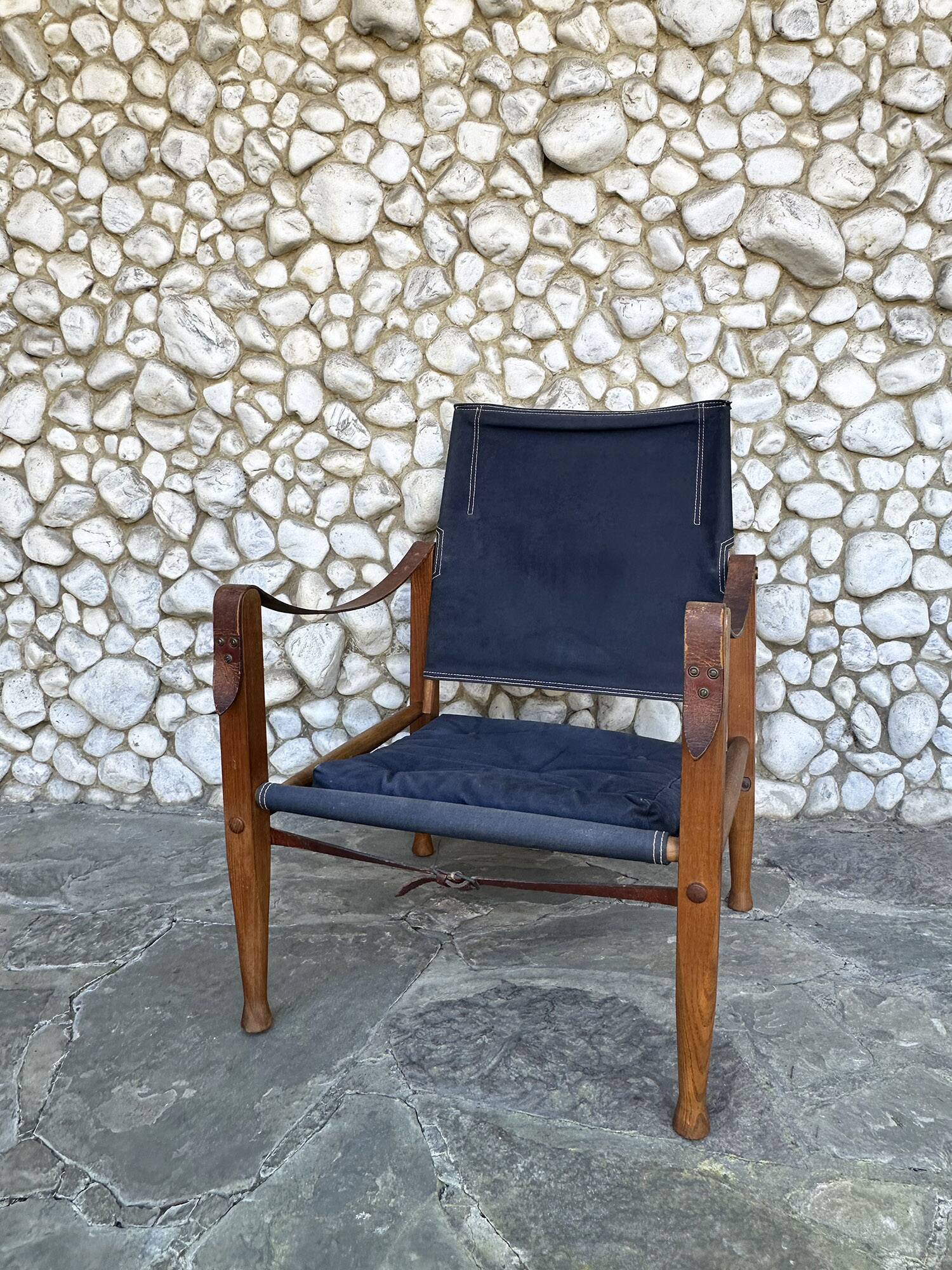 Safari Chair KK47000 Kaare Klint for Rud. Rasmussen, Denmark, 1960