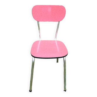 Ancienne chaise en formica rouge