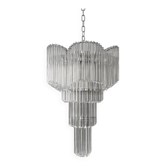 “Décò-Inspired Murano Glass Sputnik Chandelier – Italian ‘Quadriedro Spyral