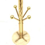 Vintage marble Hollywood Regency coat rack made in the 1970s