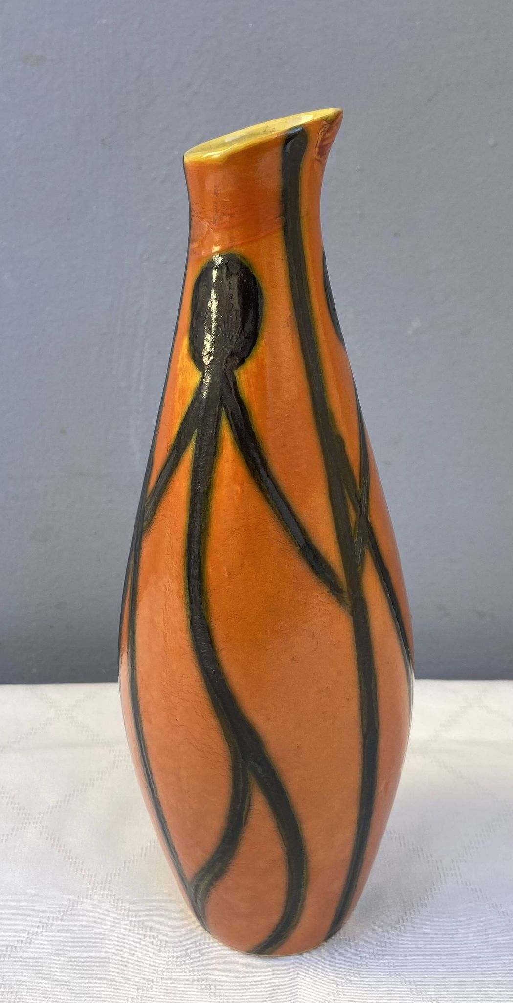 Vase en céramique Tofej Hongrie années 60