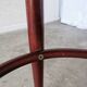 Vintage Irish Pub Stool: Green Leather Seat, Bentwood Thonet Style