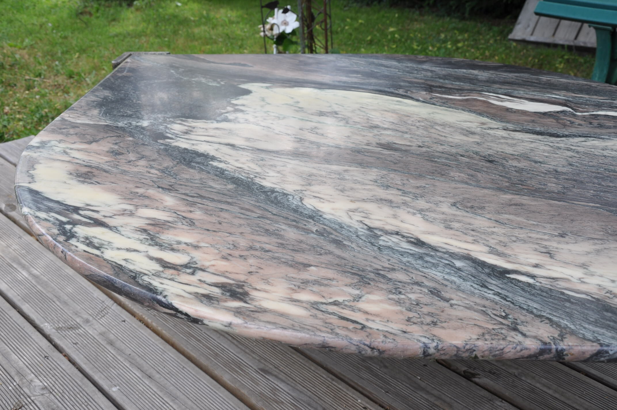 Table basse en marbre des années 70