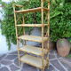 Rattan bookcase shelf 60s
