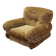 Velour armchair, Italian design, 1970s, production: Italy