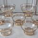 Lot de 7 coupes à champagne années 50