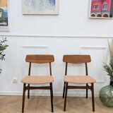 Pair of Danish teak chairs