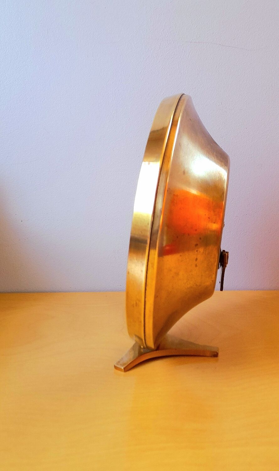 Vedette brass mechanical clock