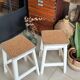 Pair of vintage wooden stools