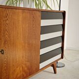 Black and white U 460 sideboard by Jiri Jiroutek for Interier Praha 1960